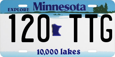 MN license plate 120TTG