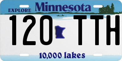 MN license plate 120TTH
