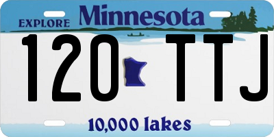 MN license plate 120TTJ