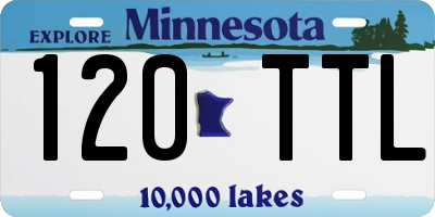 MN license plate 120TTL