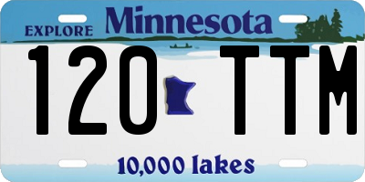 MN license plate 120TTM