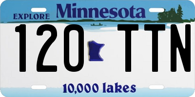 MN license plate 120TTN