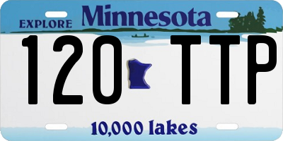 MN license plate 120TTP