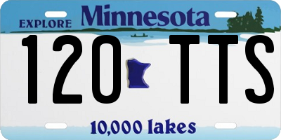MN license plate 120TTS