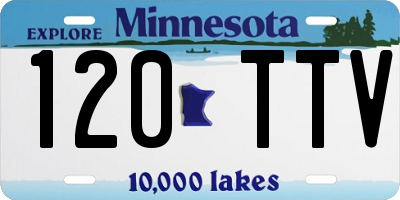 MN license plate 120TTV