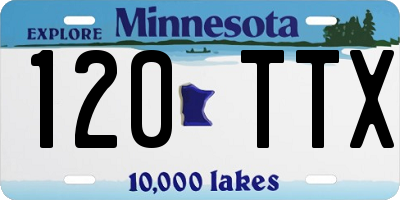 MN license plate 120TTX