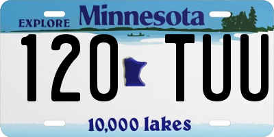MN license plate 120TUU