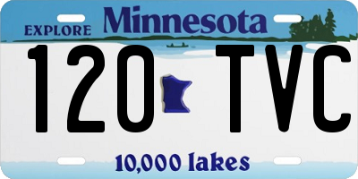 MN license plate 120TVC