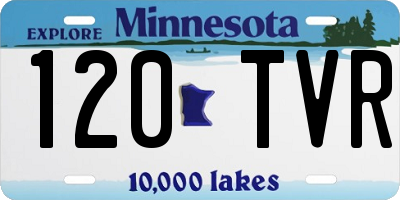 MN license plate 120TVR