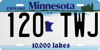 MN license plate 120TWJ