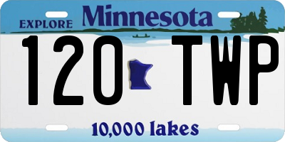 MN license plate 120TWP