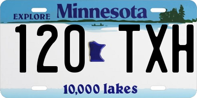 MN license plate 120TXH