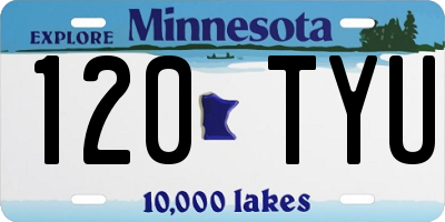 MN license plate 120TYU