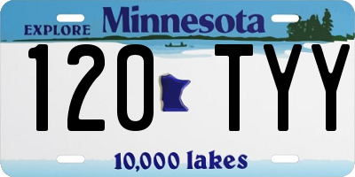 MN license plate 120TYY