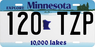 MN license plate 120TZP