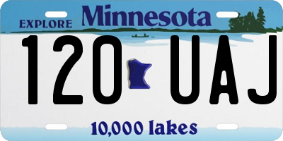 MN license plate 120UAJ