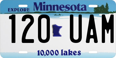 MN license plate 120UAM