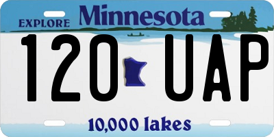 MN license plate 120UAP