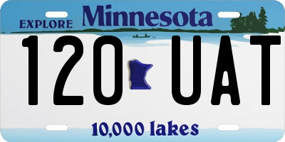 MN license plate 120UAT
