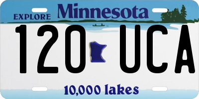 MN license plate 120UCA