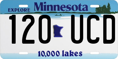 MN license plate 120UCD