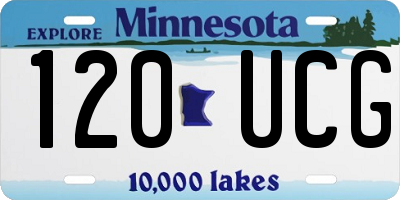 MN license plate 120UCG