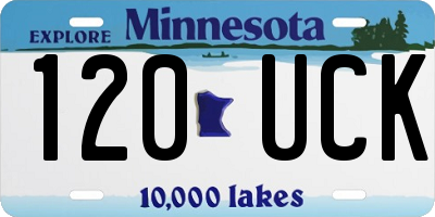 MN license plate 120UCK