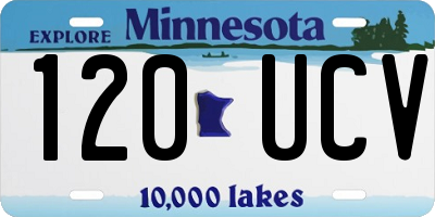 MN license plate 120UCV