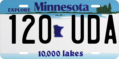 MN license plate 120UDA