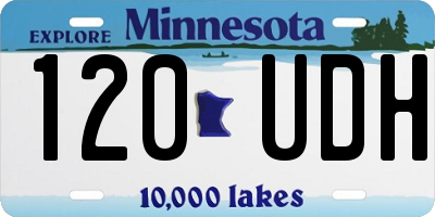 MN license plate 120UDH