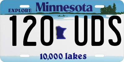MN license plate 120UDS