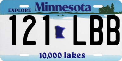 MN license plate 121LBB