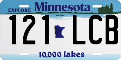 MN license plate 121LCB