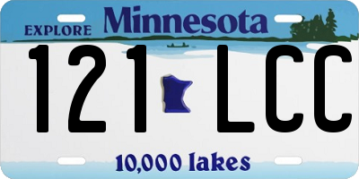 MN license plate 121LCC