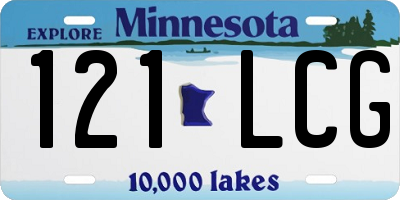 MN license plate 121LCG