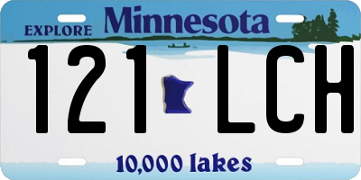 MN license plate 121LCH