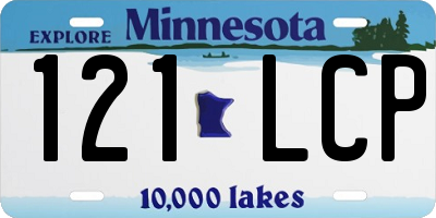 MN license plate 121LCP