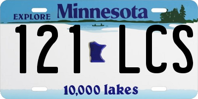 MN license plate 121LCS