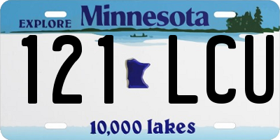 MN license plate 121LCU