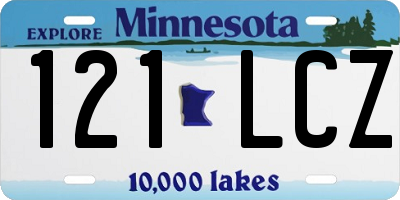 MN license plate 121LCZ