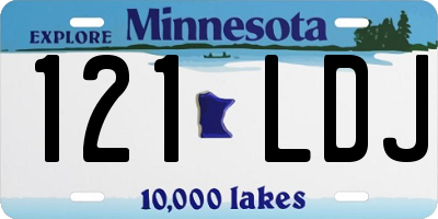 MN license plate 121LDJ