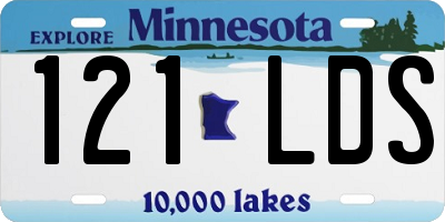 MN license plate 121LDS