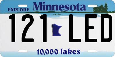 MN license plate 121LED