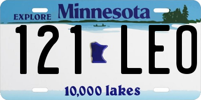 MN license plate 121LEO
