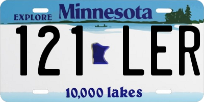 MN license plate 121LER