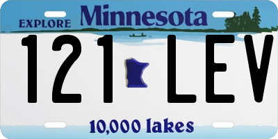 MN license plate 121LEV