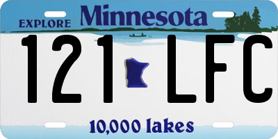 MN license plate 121LFC