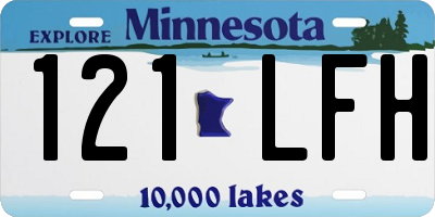 MN license plate 121LFH