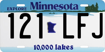 MN license plate 121LFJ