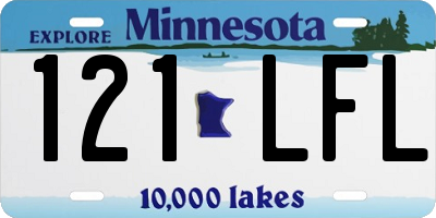 MN license plate 121LFL